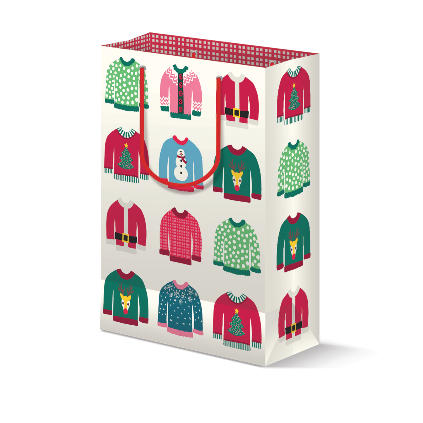 Ugly Sweater Christmas Gift Bag