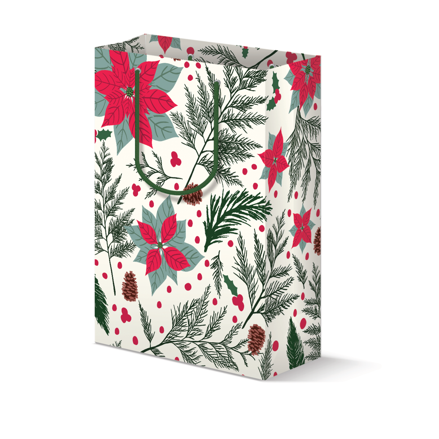 Poinsettia Gift Bag