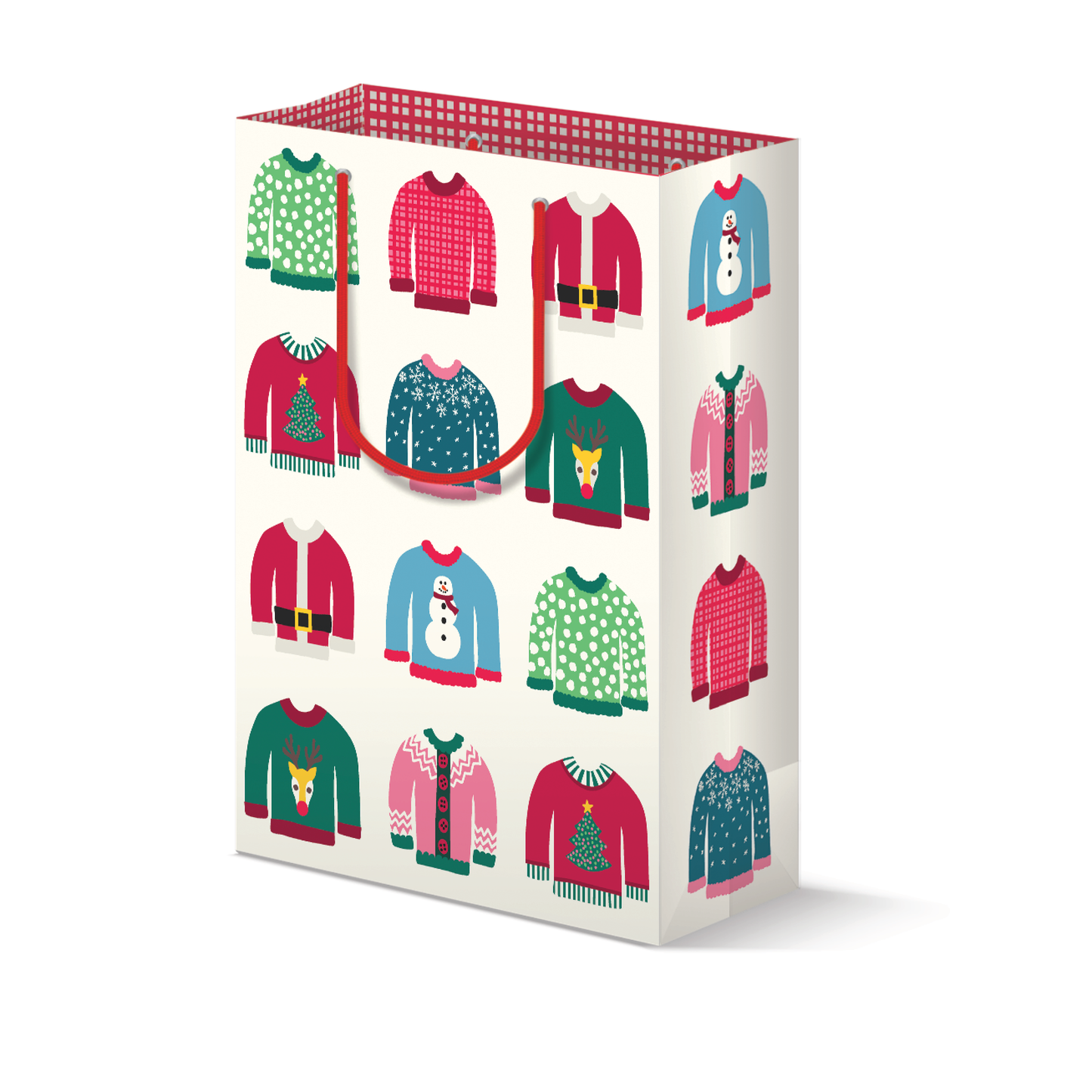 Ugly Sweater Christmas Gift Bag