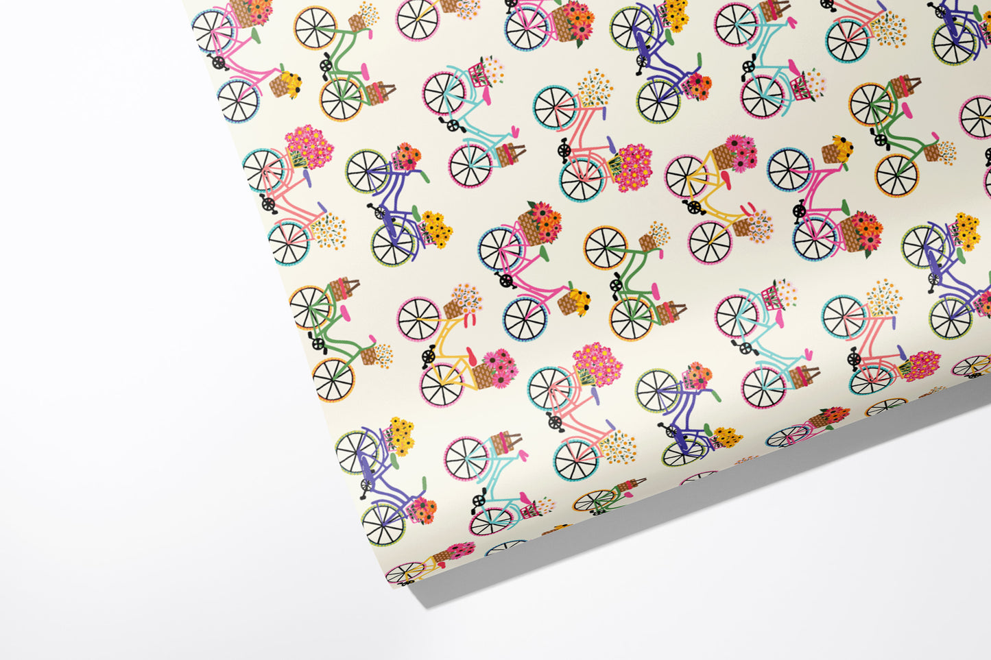 Bicycle Parade Wrapping Paper