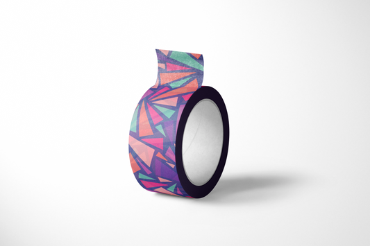 Purple Triangle Burst Washi Tape
