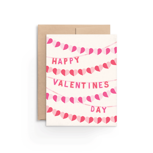 Happy Valentine's Day Banner Card