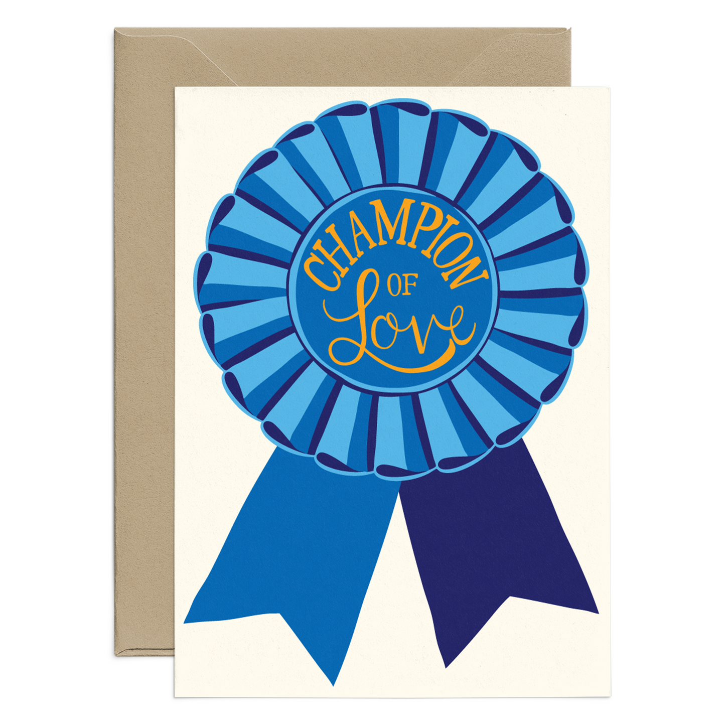 Champion of Love Blue Ribbon Mini Card
