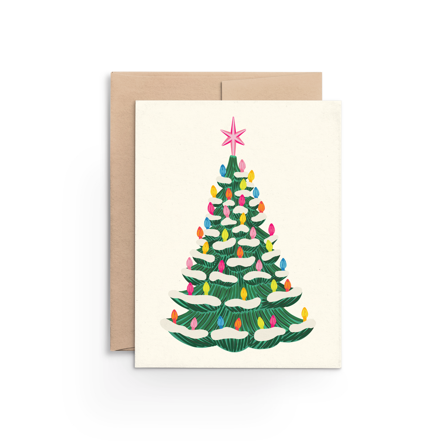 Vintage Ceramic Tree Card