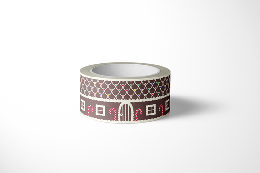 Gingerbread House Washi Tape 30mm Width