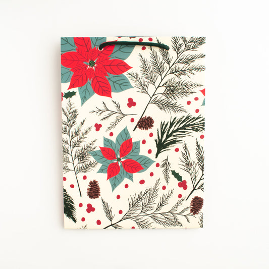 Poinsettia Gift Bag