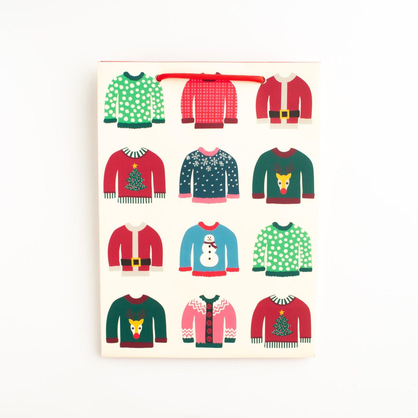 Ugly Sweater Christmas Gift Bag