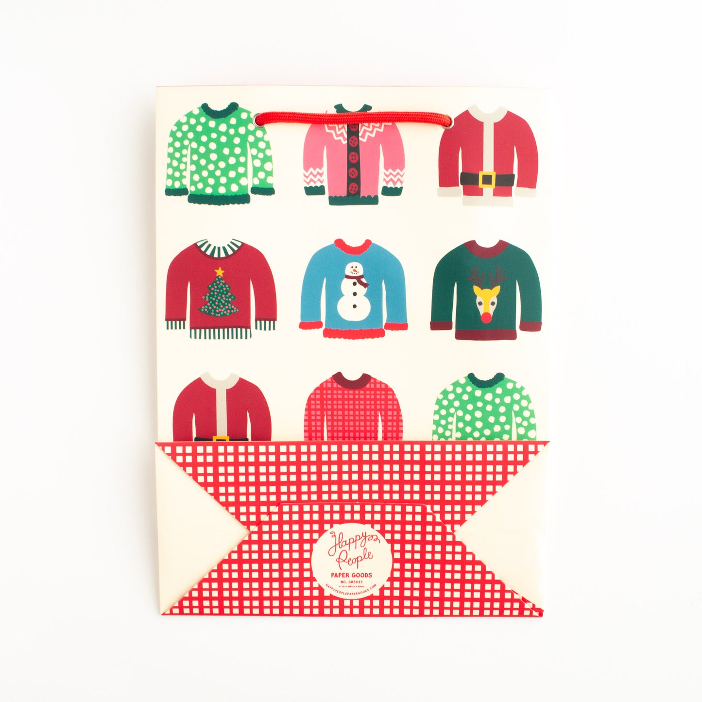 Ugly Sweater Christmas Gift Bag
