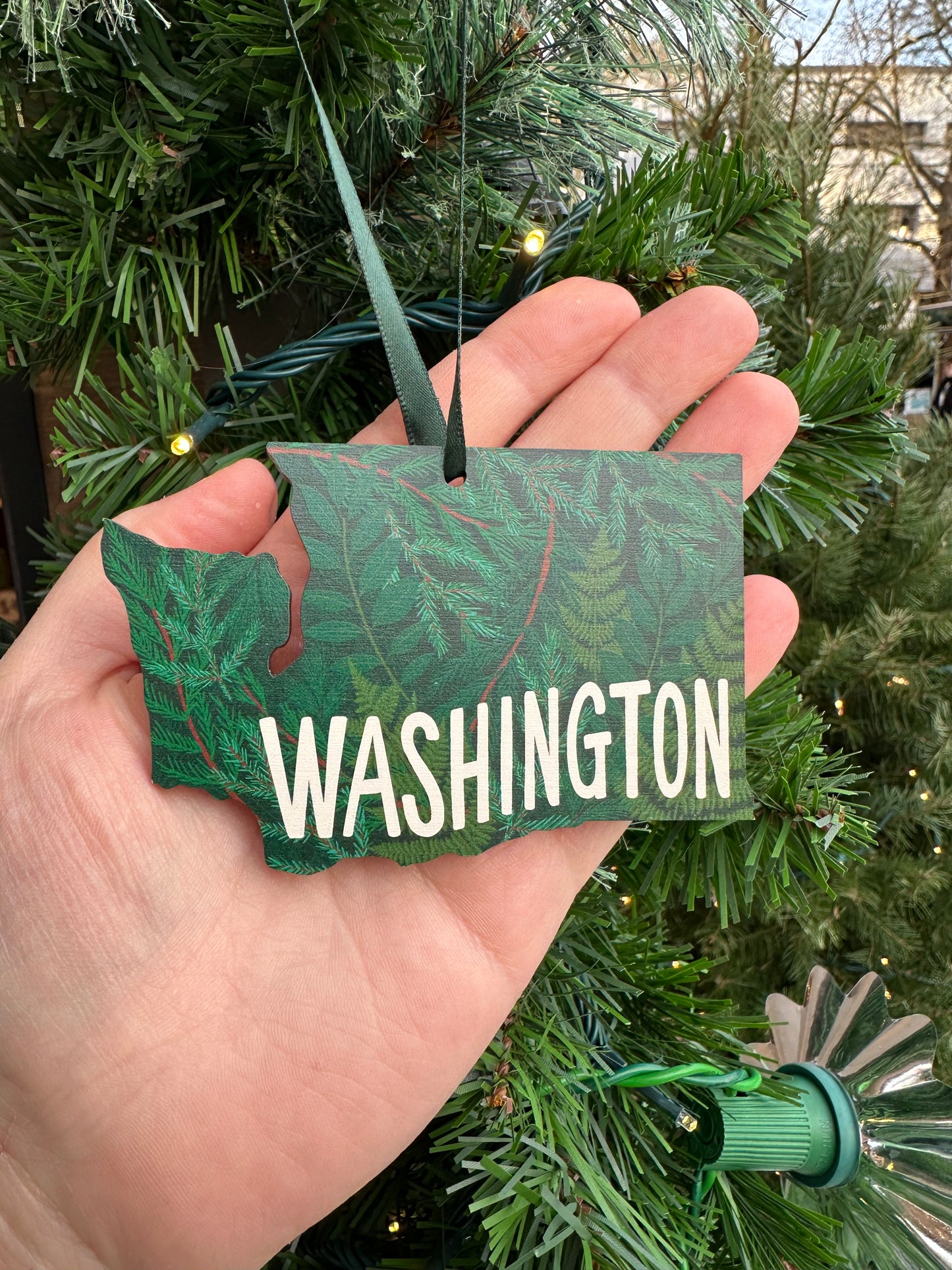 Washington State Wood Ornament