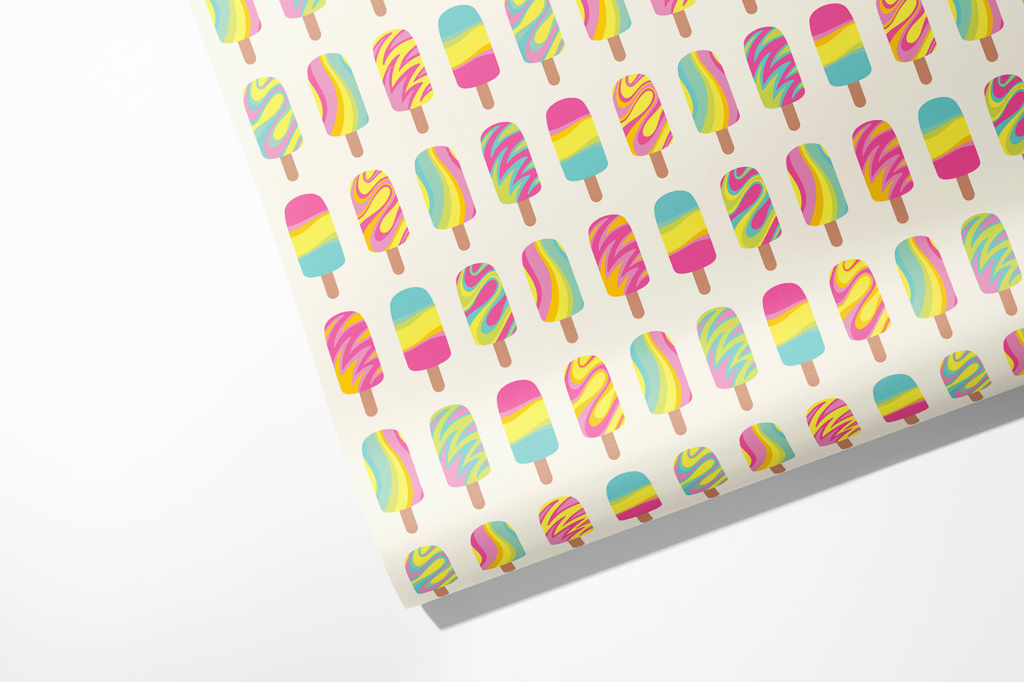 Pink Popsicles Wrapping Paper