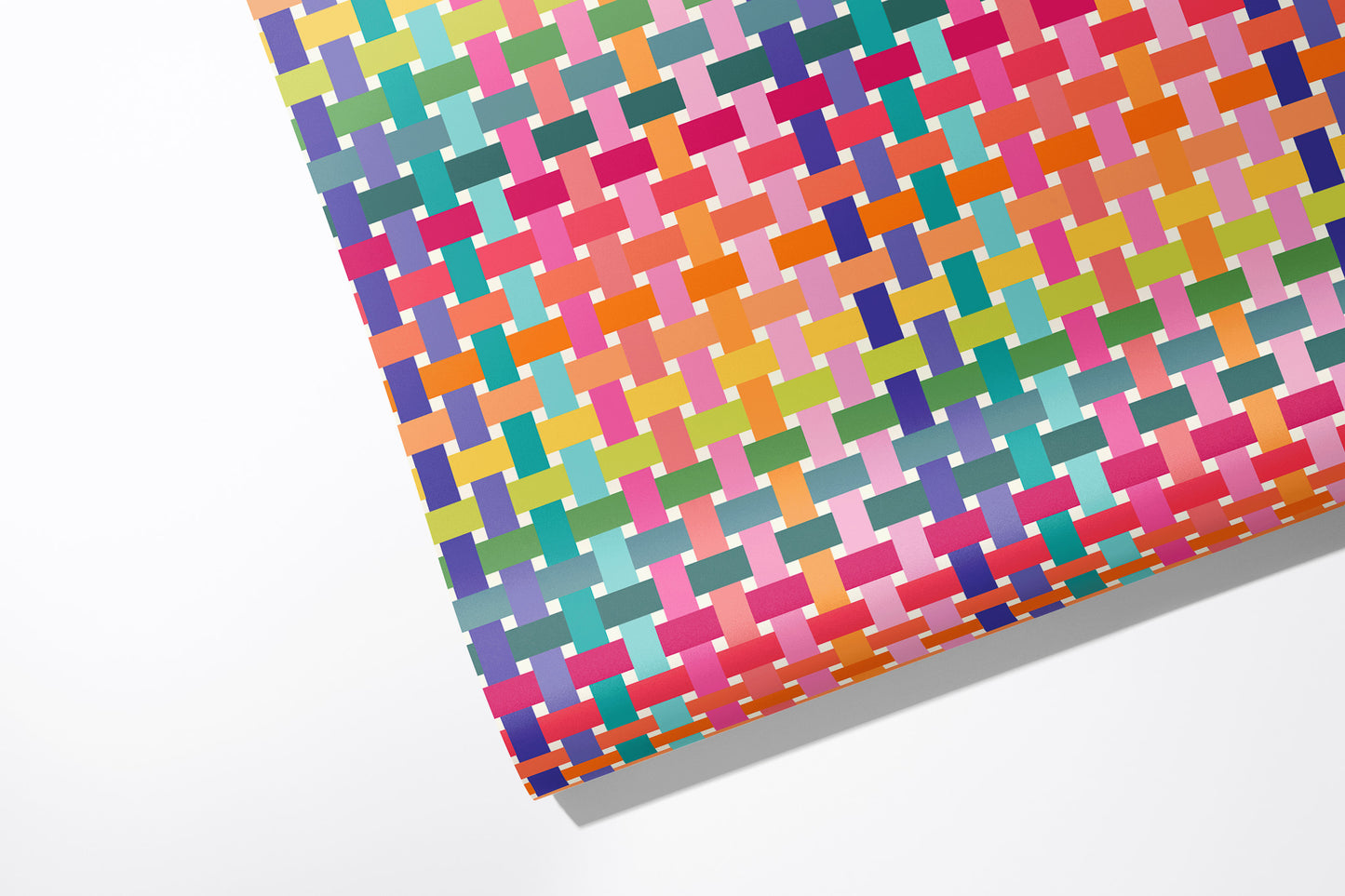 Rainbow Weave Wrapping Paper