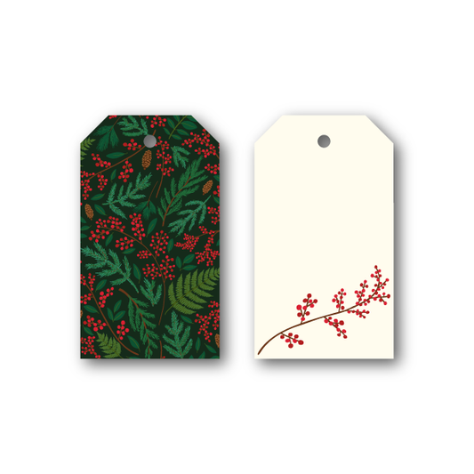 Winter Berry Botanical Gift Tags