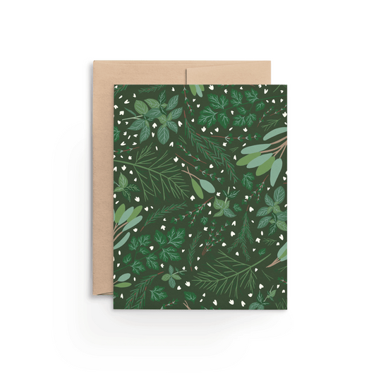 Herb Confetti Botanical Card