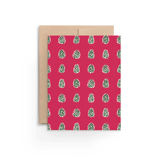 Pinecone Botanical Card