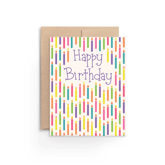 Happy Birthday Candle Parade Card