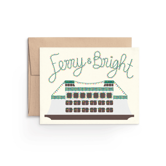 Ferry & Bright Seattle Holiday Card