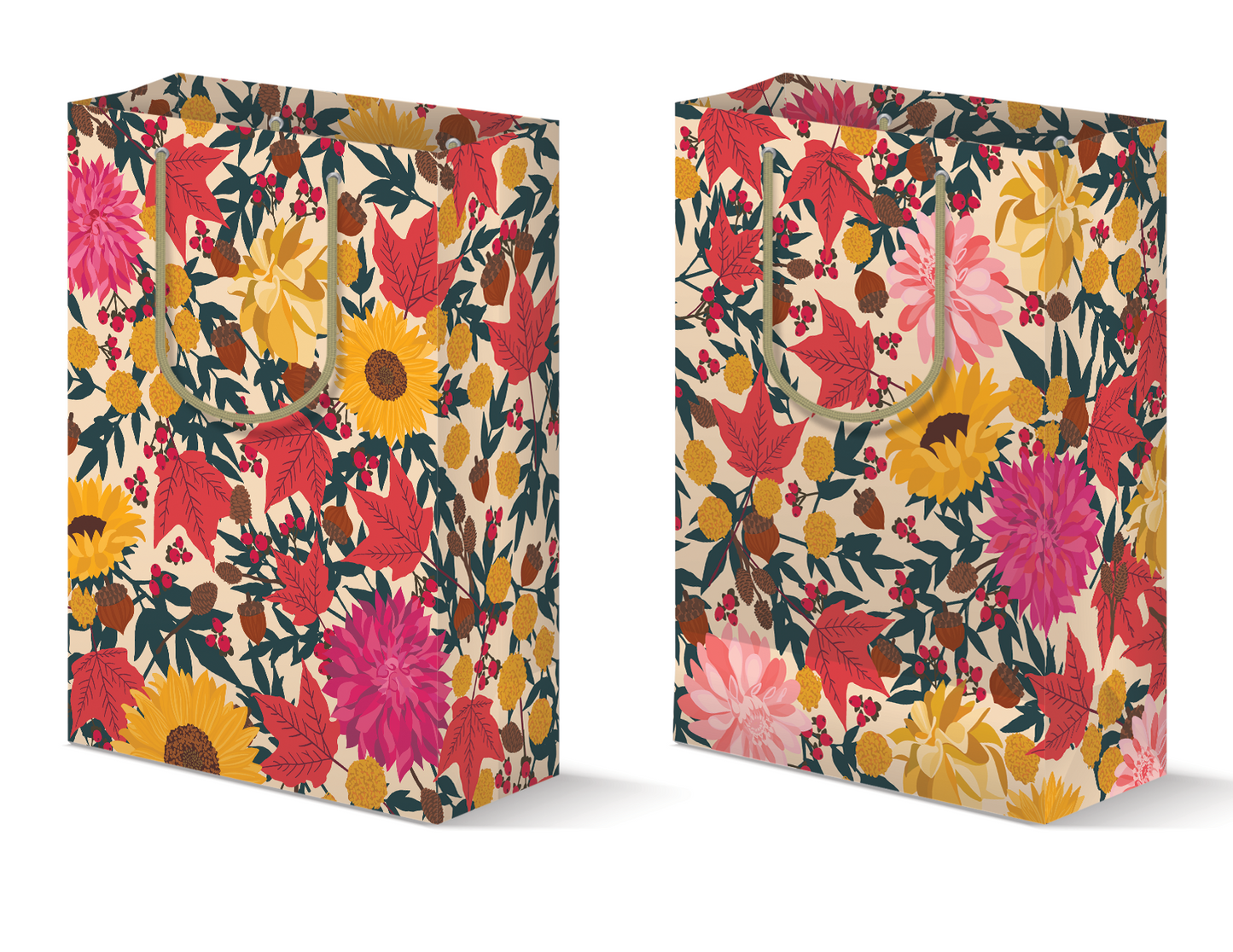 Fall Florals Gift Bag