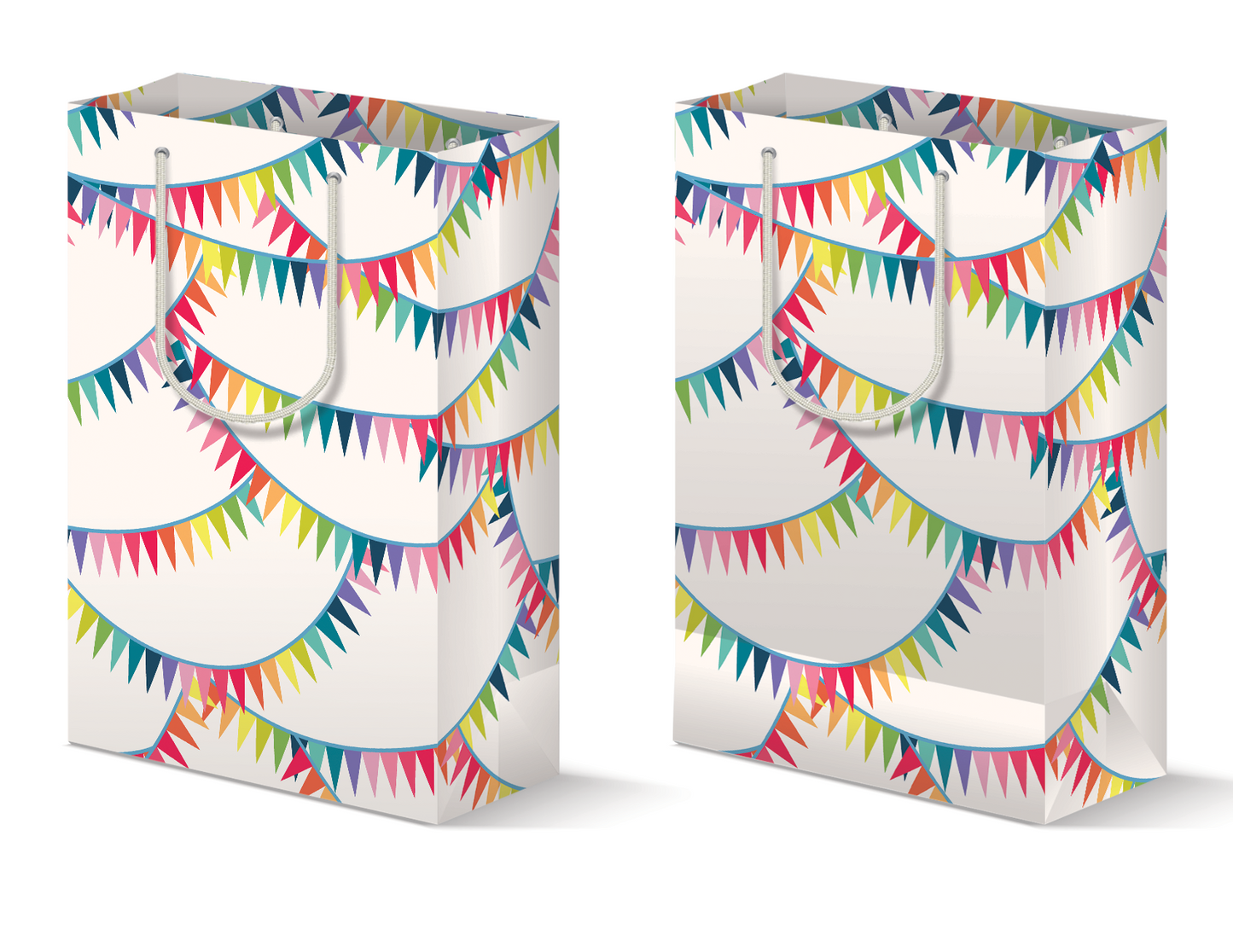 Rainbow Bunting Birthday Gift Bag