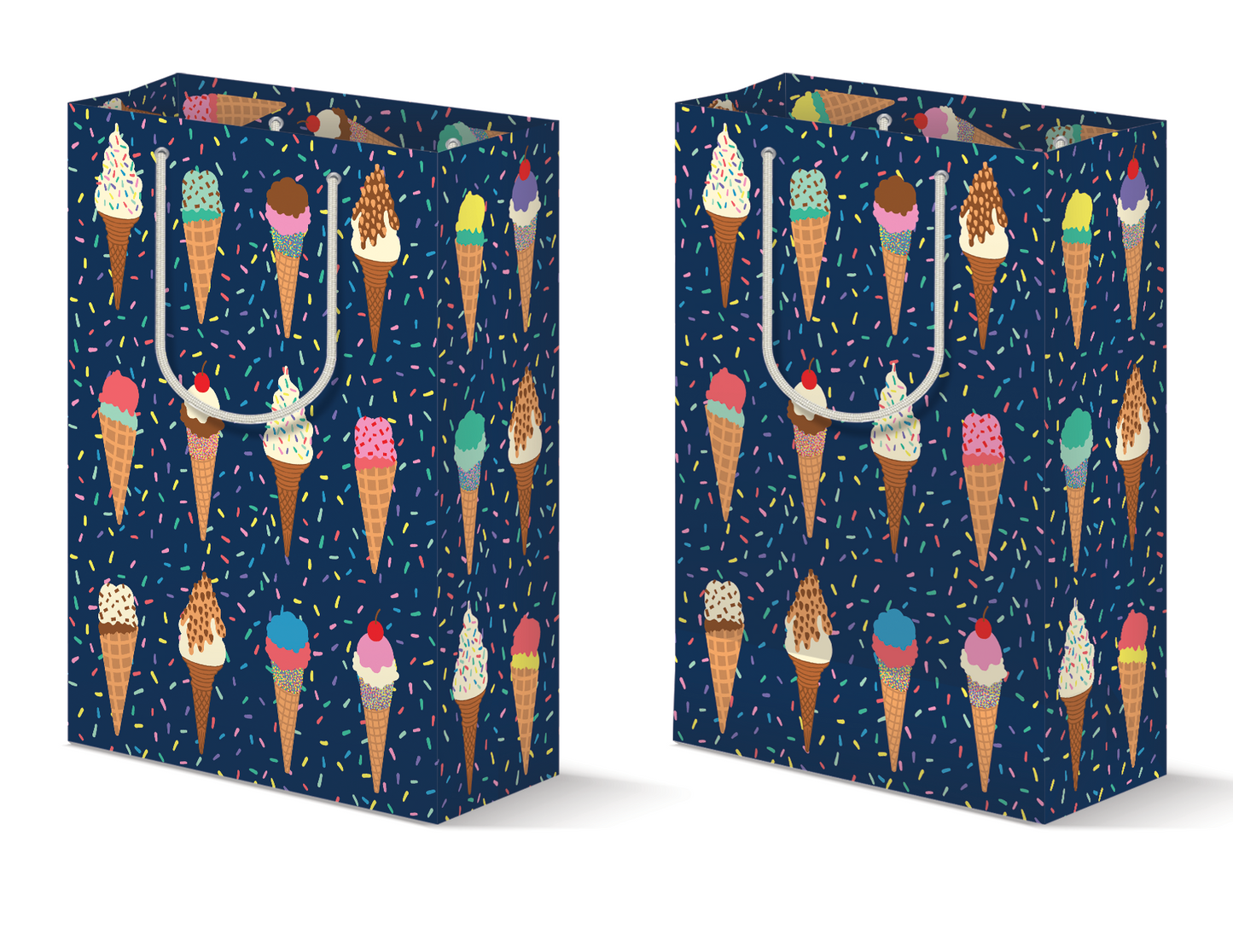 Ice Cream Cone Gift Bag
