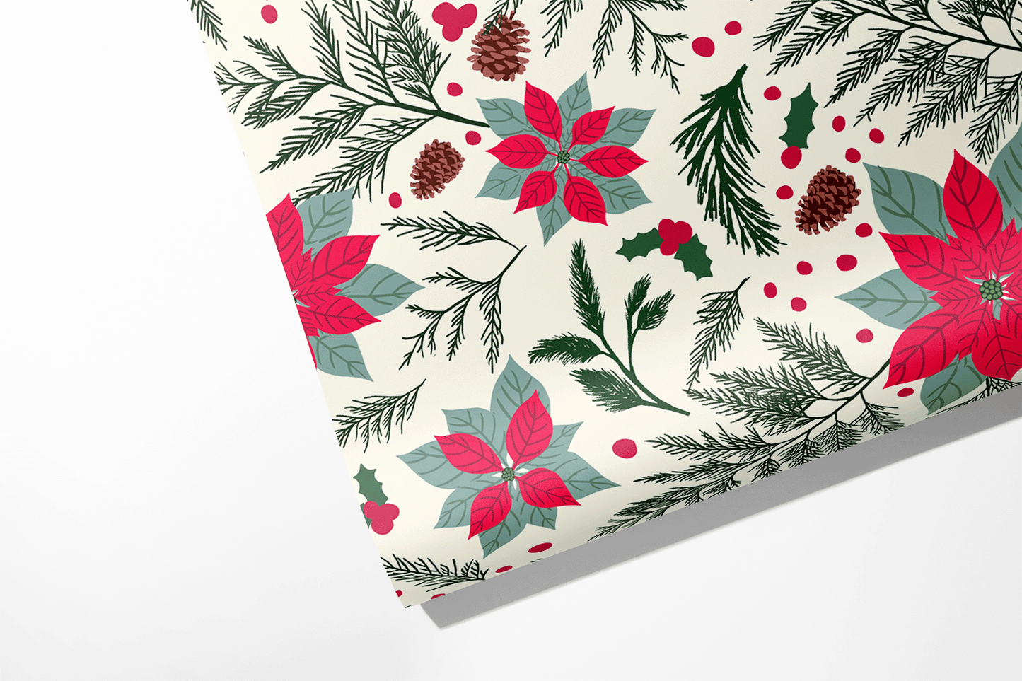 Poinsettia Wrapping Paper