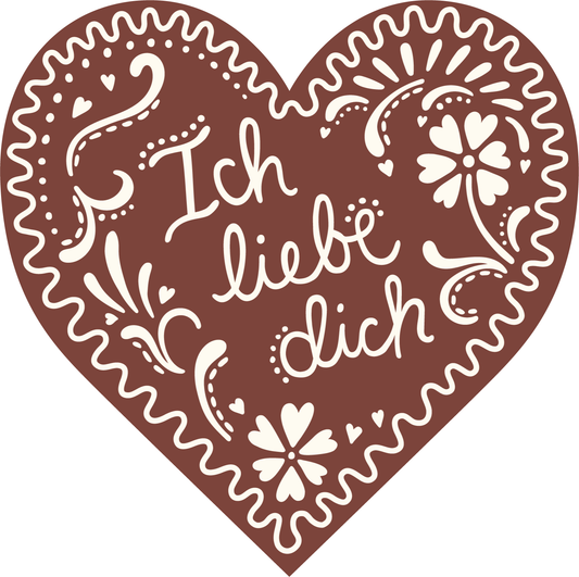 Heart Card Ich Liebe Dich