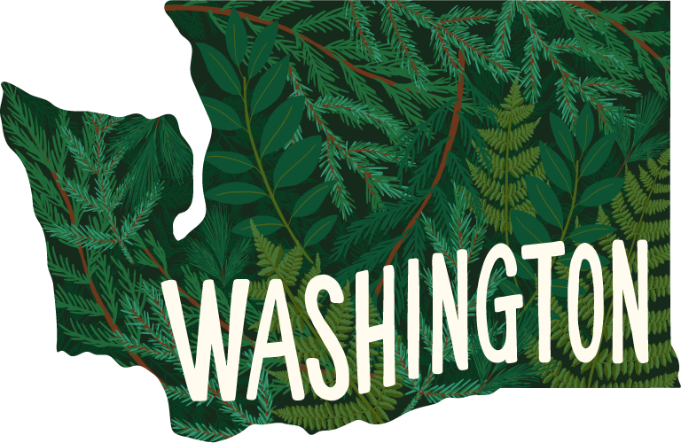 Washington State Wood Ornament