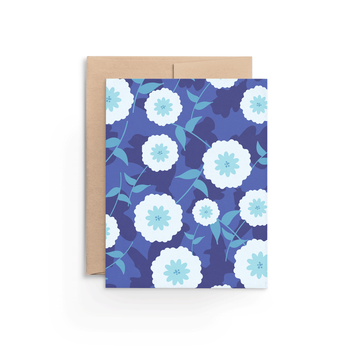 Pom Poms in Blue Card