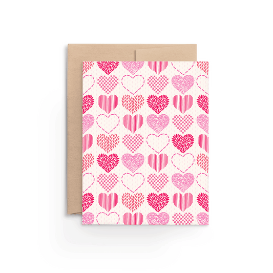 Heart Stitch Valentine Card