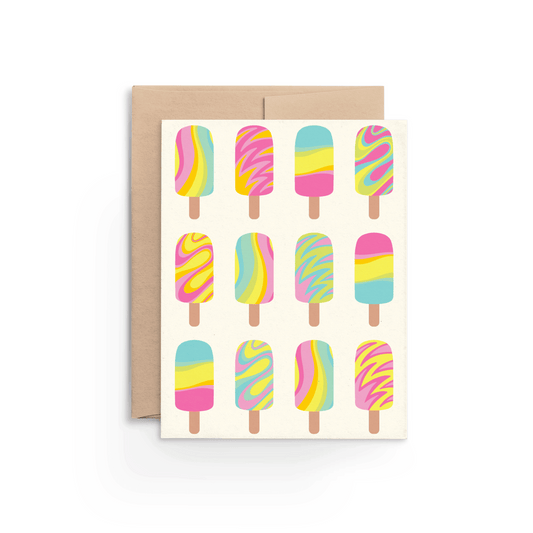 Pink Popsicle Card