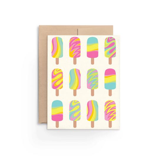 Pink Popsicle Card