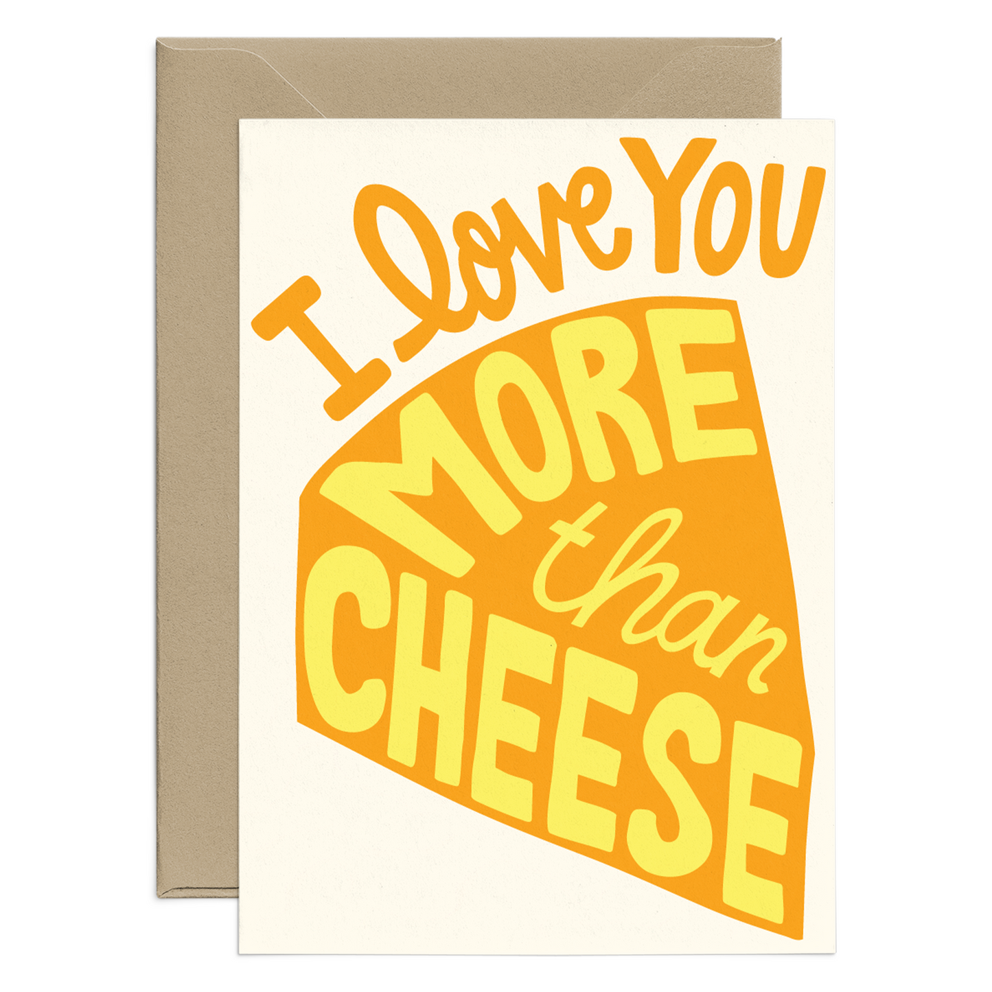 I love You More Than Cheese Mini Card
