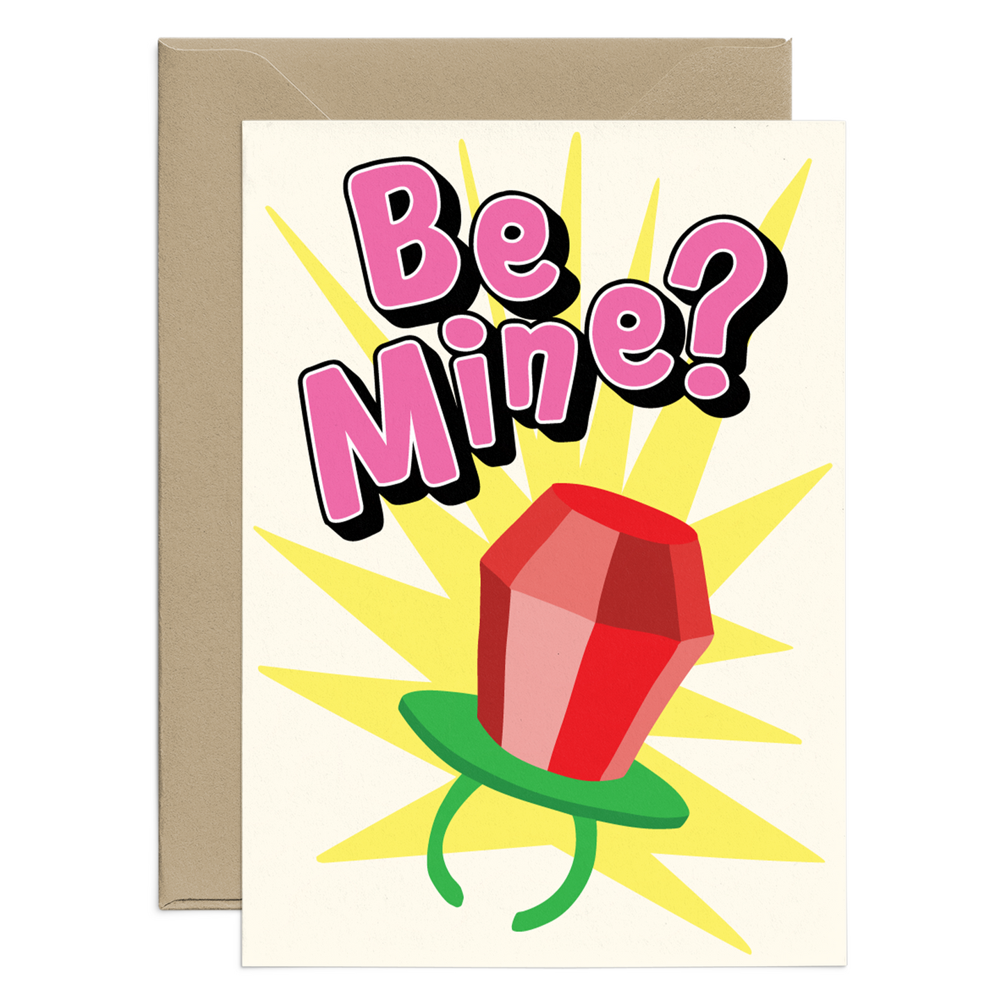 Be Mine Candy Ring Mini Card