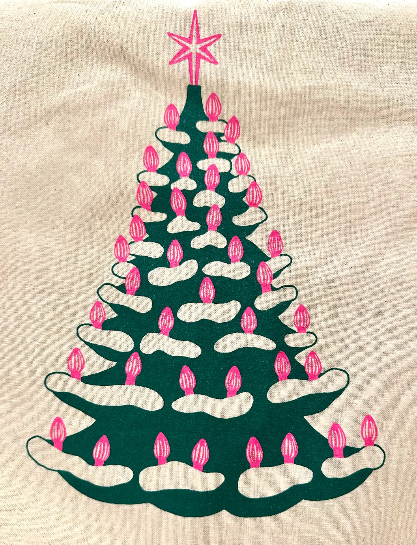 Ceramic Tree Christmas Tote Bag