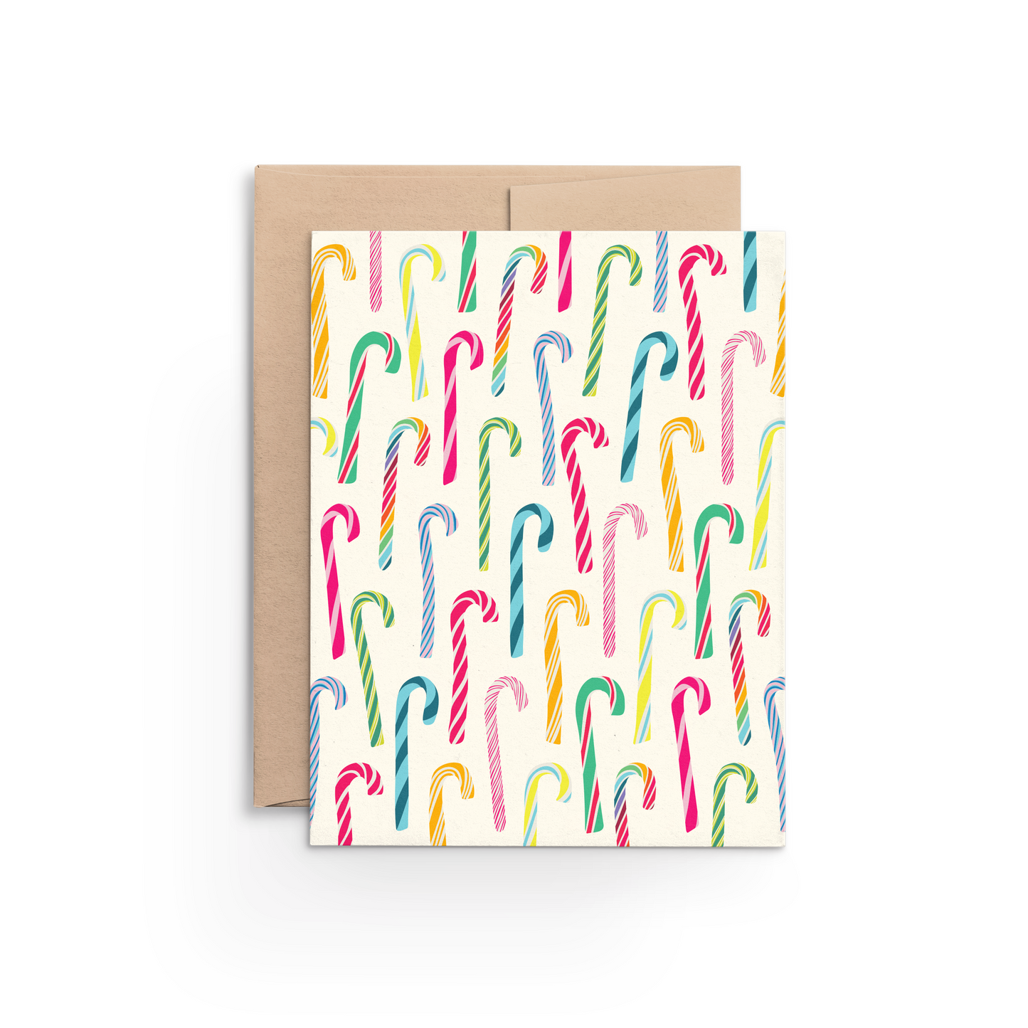 Rainbow Candy Canes Card