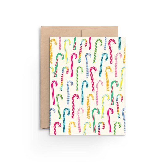 Rainbow Candy Canes Card