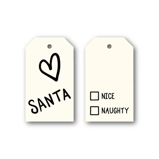 Naughty or Nice Santa Gift Tags