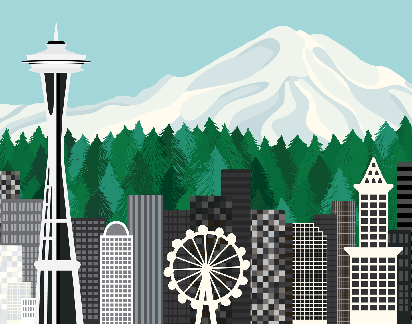 Seattle Art Print