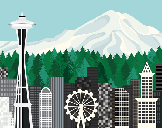 Seattle Art Print