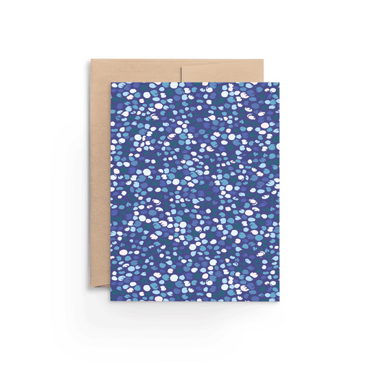 Petals in Blue Card