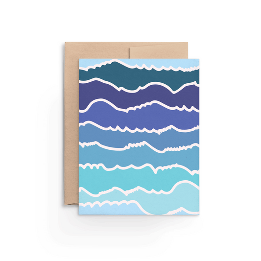 Breeze in Blue Ombre Card