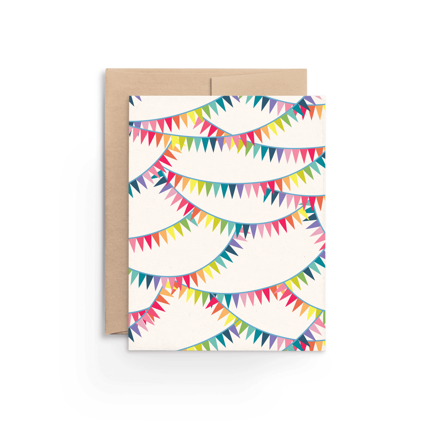 Rainbow Bunting Card