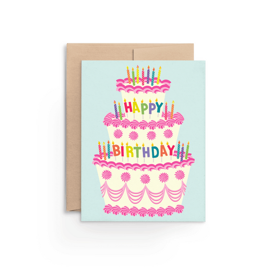 Frosted Birthday Cake Card