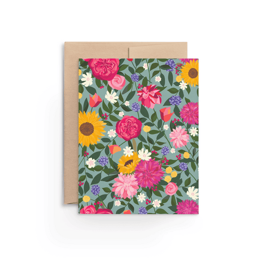Garden Party Floral Card
