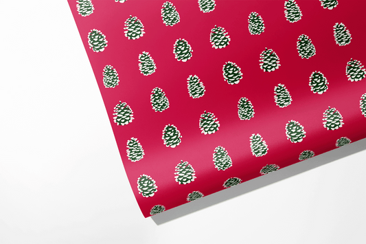 Pinecone Wrapping Paper