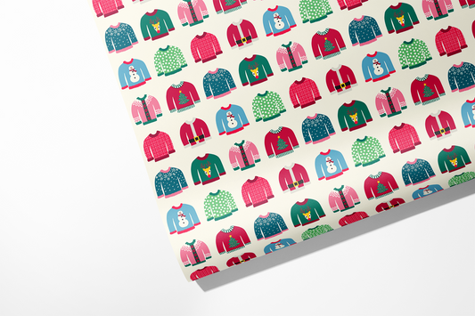 Christmas Sweaters Wrapping Paper