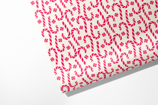 Candy Canes Wrapping Paper