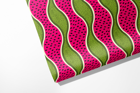 Wavy Watermelon Wrapping Paper
